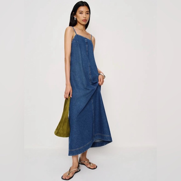 Reformation Dresses & Skirts - Reformation Sofi Denim Maxi Dress - NWT